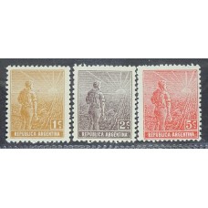 ARGENTINA 1915 GJ 392/4 SERIE COMPLETA DE ESTAMPILLAS MINT